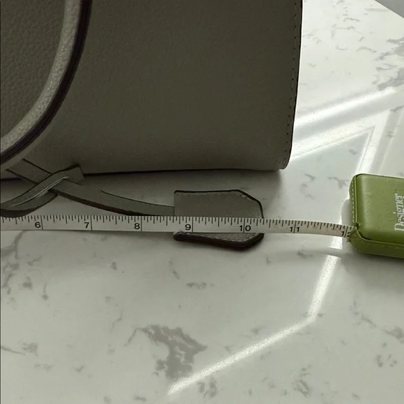 Chic Gray Satchel with Scarf Accent - Picture 5 of 5